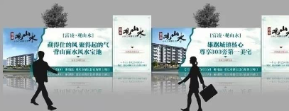 筠连错落形地产围挡